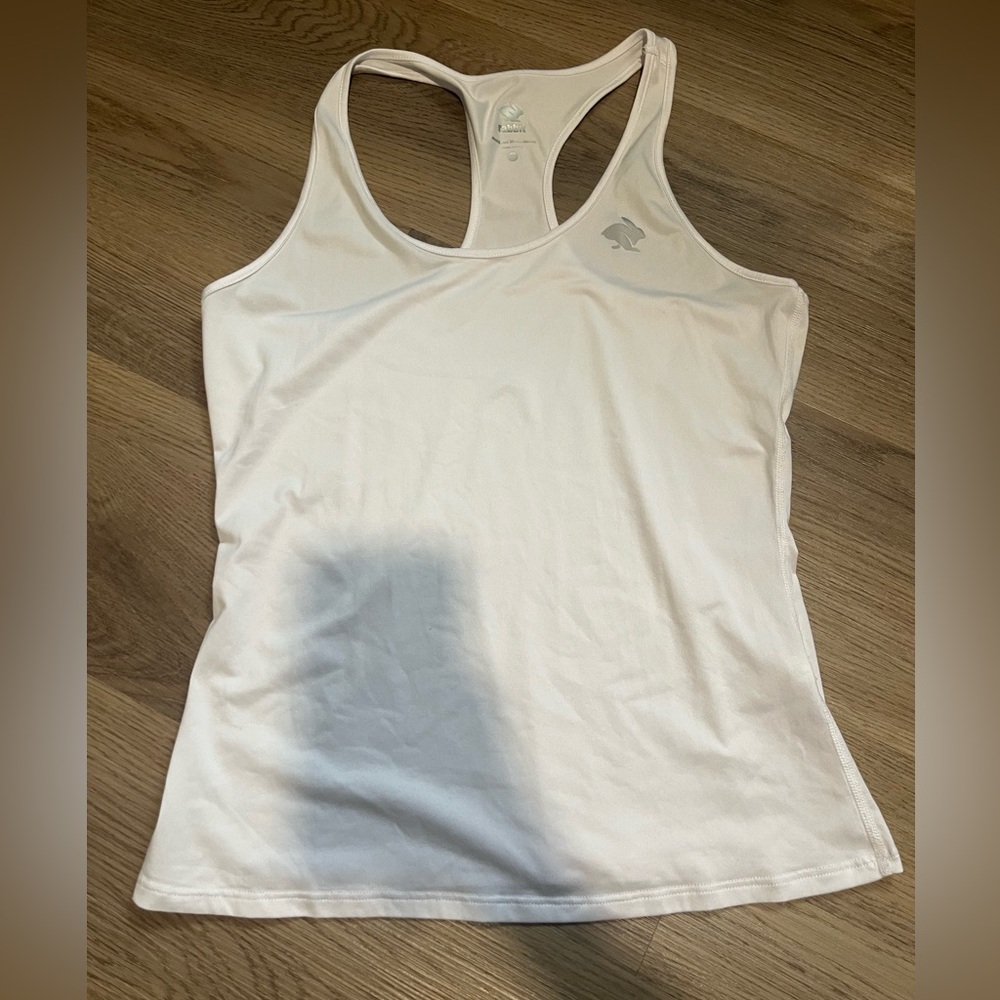 Women's White Athletic Tank Top